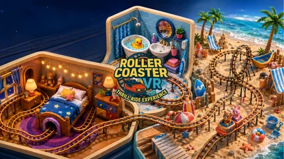 Roller Coaster Miniature Worlds: Beach Bathroom Bedroom Pack cover