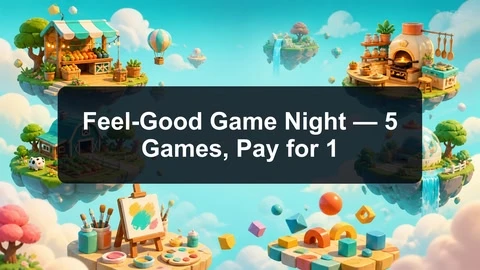 Feel-Good Game Night — 5 Games, Pay for 1 cover