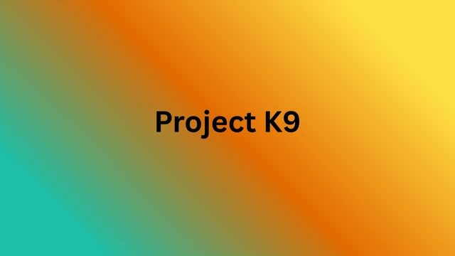Project K9 cover