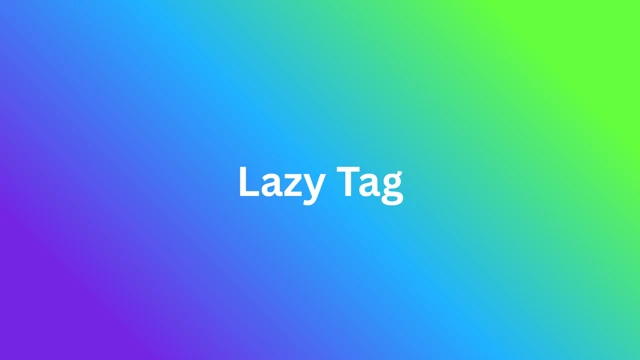 Lazy Tag cover