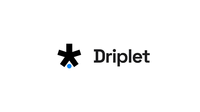 Driplet cover