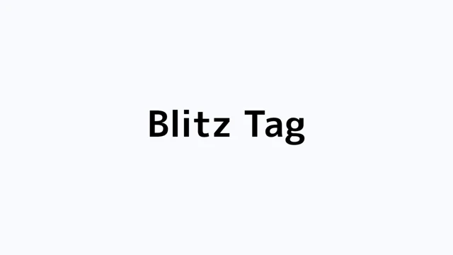 Blitz Tag cover