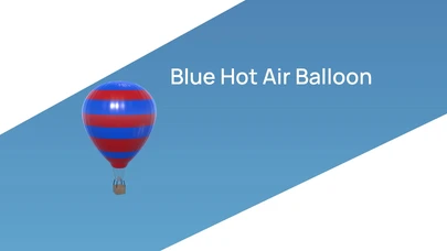 Blue Hot Air Balloon cover