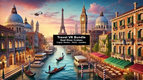 Travel VR Bundle: 3x Real River Cruises – Enjoy: Venice - Paris - London cover