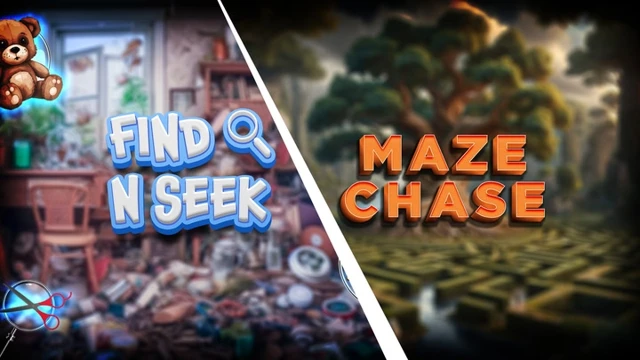 Find N Seek - Hidden Objects Game | Maze Chase - Running & Walking Game cover