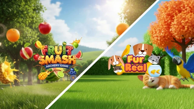 Fruit Smash - Fruit Archery Game | Fur Real - Pet Game cover
