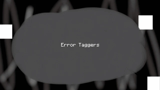 Error Taggers cover