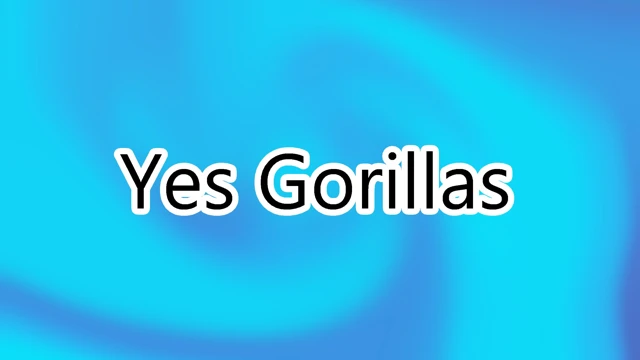 Yes Gorillas cover