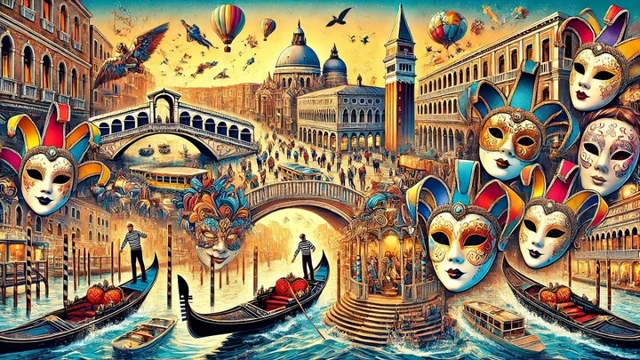 VR Travel Venice Carnival Bundle 6x San Marco Gondola Tour Claudia Masks Atelier cover
