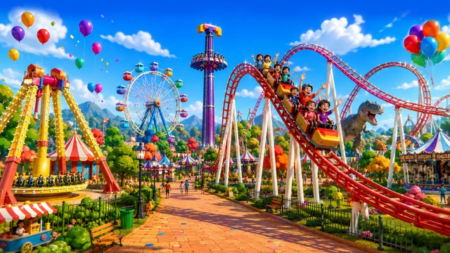 Toon Thrill Park VR cover