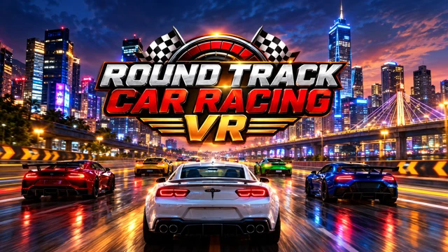 Round Track Car Racing cover