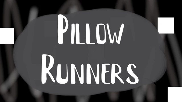Pillow Runners cover