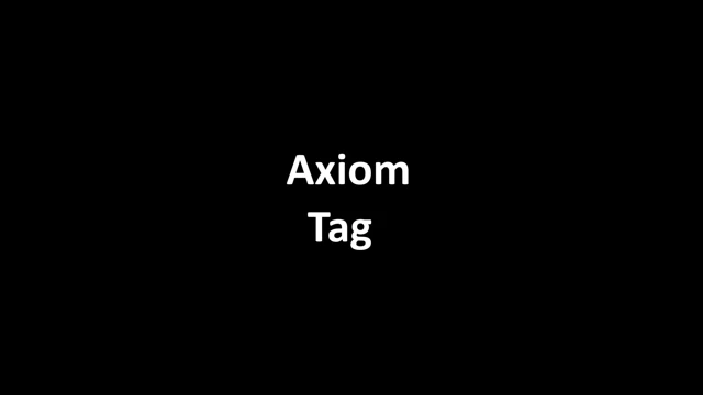 Axiom Tag cover