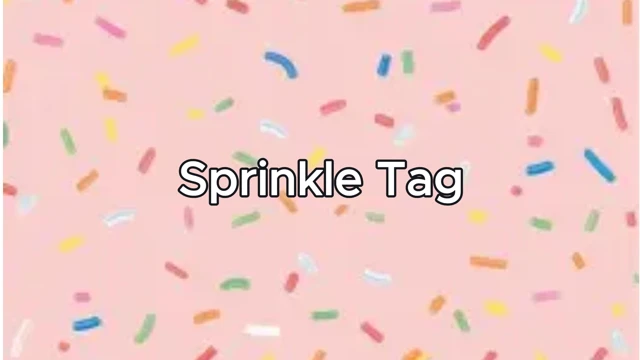 Sprinkle Tag cover