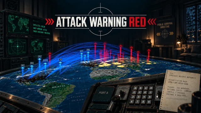 Attack Warning Red cover