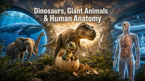 Dinosaurs, Giant Animals & Human Anatomy cover