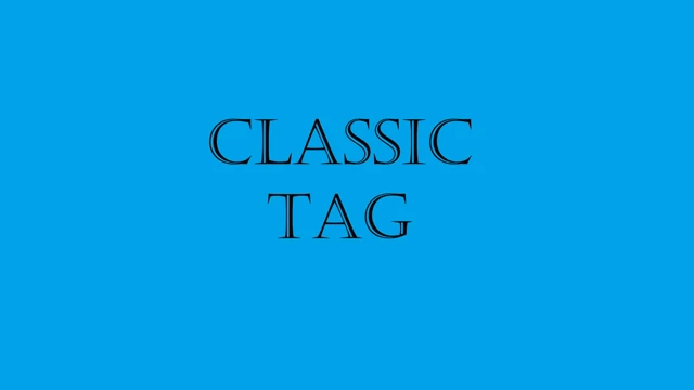 Classic Tag cover