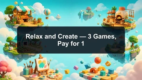 Relax and Create — 3 Games, Pay for 1 cover