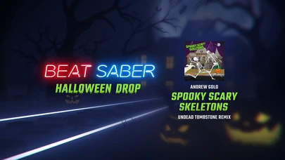 Beat Saber - "Andrew Gold - Spooky Scary Skeletons – Undead Tombstone Remix " cover
