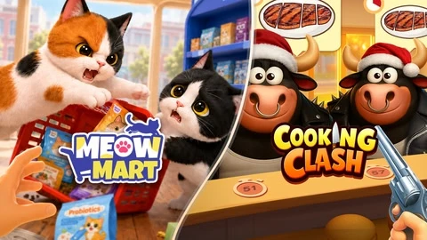 Cooking Clash & Meow Mart cover
