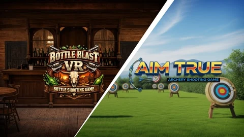 Aim True - VR Archery Shooting Game | Bottle Blast VR - Bottle Shooting Game cover