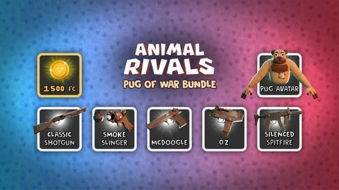 PUG of WAR Starter Bundle + ANIMAL RIVALS cover