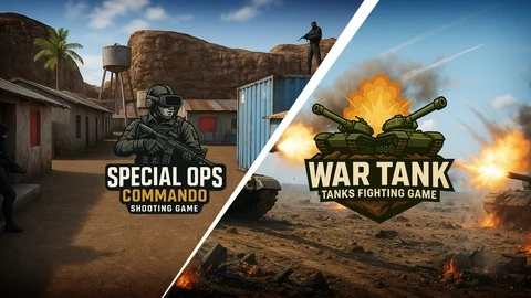 War Tank - Tanks Fighting Game | Special Ops - Commando Shooting Game cover