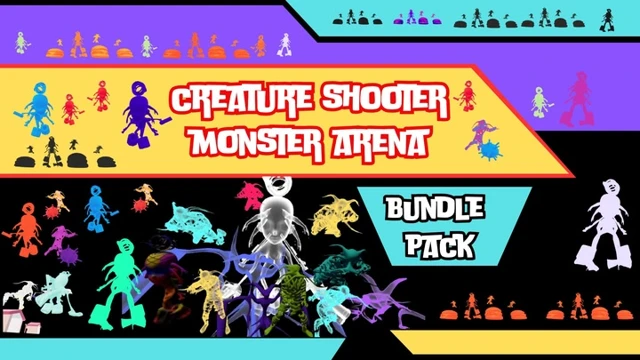 monster creature bundle pack discounted 3 in 1  action shooting games cover