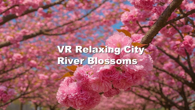 VR Relaxing City River Blossoms cover