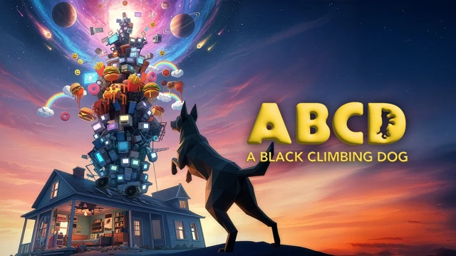 A Black Climbing Dog cover