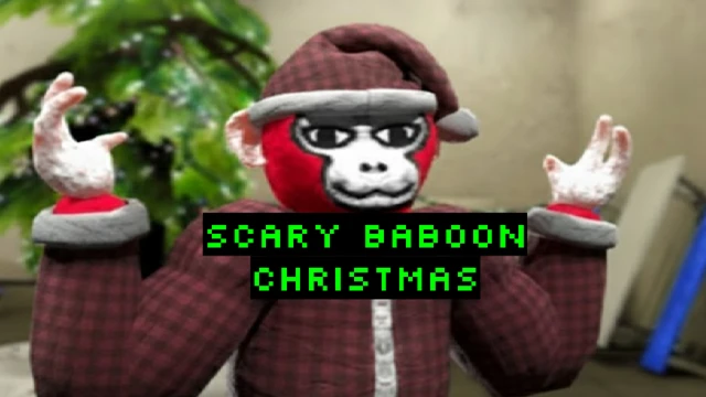 Scary Baboon Christmas cover