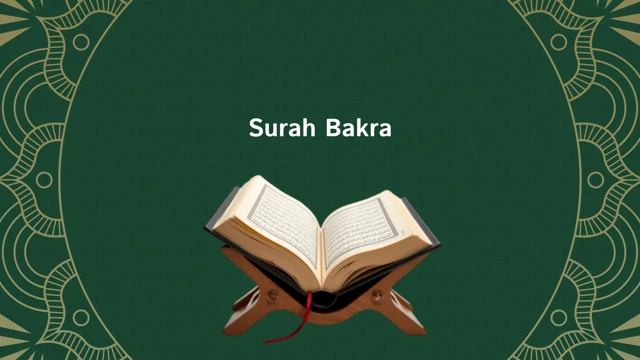 Surah Bakra cover