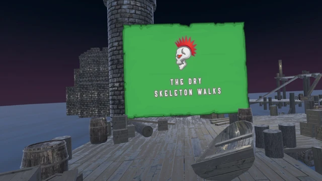 The dry skeleton walks cover