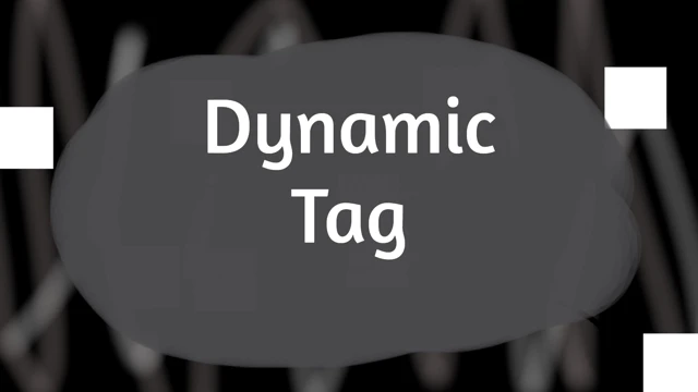 Dynamic Tag cover