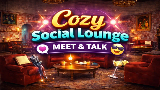 Cozy Social Lounge: Meet & Talk cover