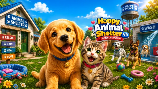Happy Animal Shelter VR: Rescue Pets cover