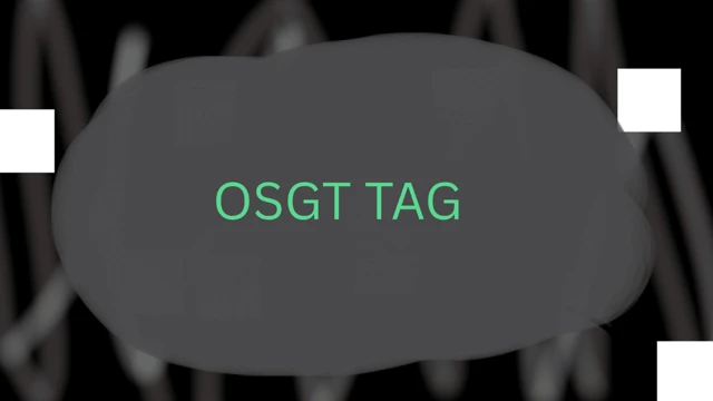 OSGT TAG cover