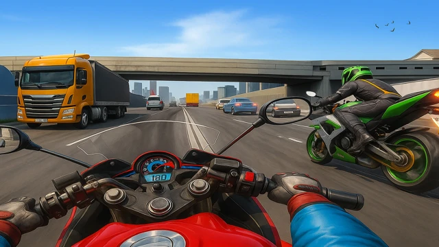 Moto Rider: Highway Racing Game VR cover