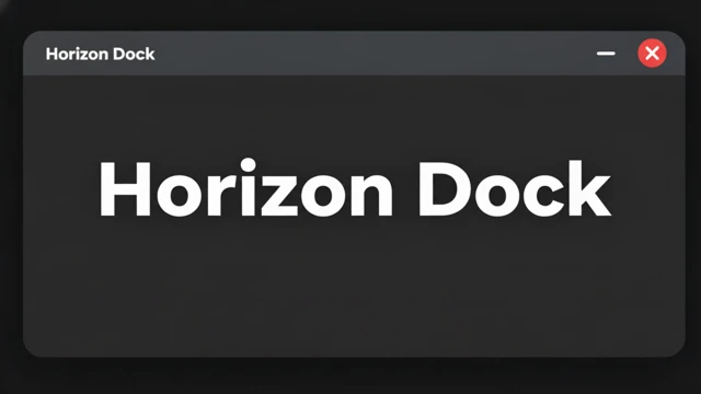 Horizon Dock cover