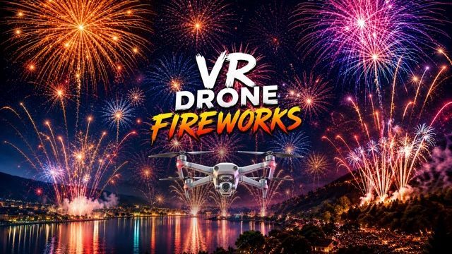 Epic VR Drone Flight Through Fireworks cover