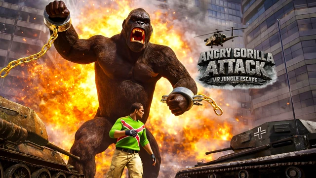 Angry Gorilla Attack VR Jungle Escape cover