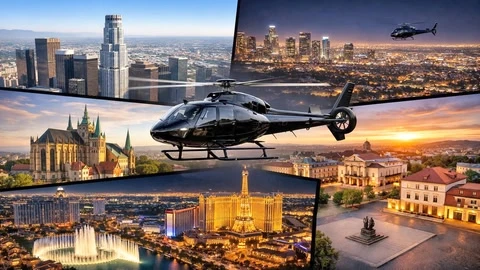VR Travel Helicopter Bundle – Las Vegas Los Angeles Day/Night & 2x German Cities cover