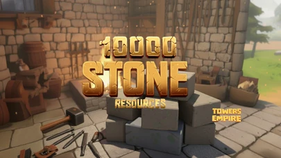 10 000 STONE resources in Towers Empire cover