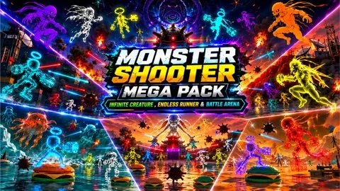 Monster Shooter Mega Pack: Infinite Creature , Endless Runner & Battle arena cover