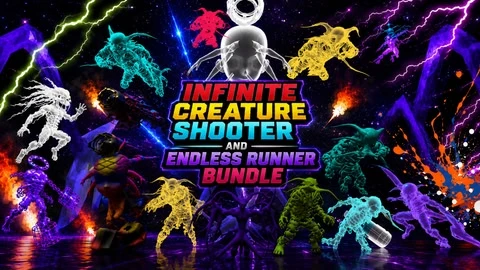 infinite creature shooter  and  endless runner bundle cover
