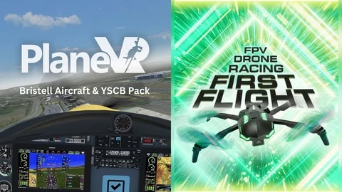 PlaneVR: Bristell Aircraft + First Flight: FPV Drone Racing Simulator Bundle cover
