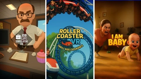 I Am Simulator VR Mega Pack: i am Baby • Job simulator • Roller Coaster cover
