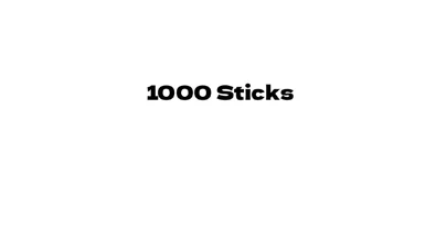 1000 Sticks cover